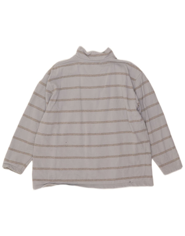 Ralph Lauren Womens Oversized Sweatshirt Jumper UK 12 Medium Blue Striped