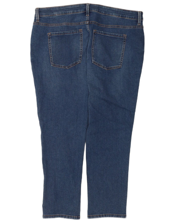 Marks & Spencer Womens The Lily Slim Jeans UK 20 2XL W40 L26 Blue Cotton