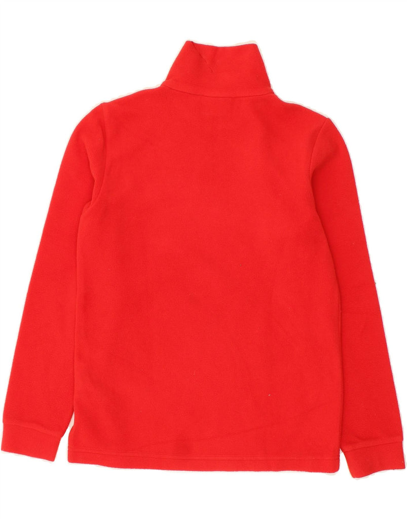 LOTTO Girls Zip Neck Fleece Jumper 9-10 Years Small Red Polyester | Vintage Lotto | Thrift | Second-Hand Lotto | Used Clothing | Messina Hembry 