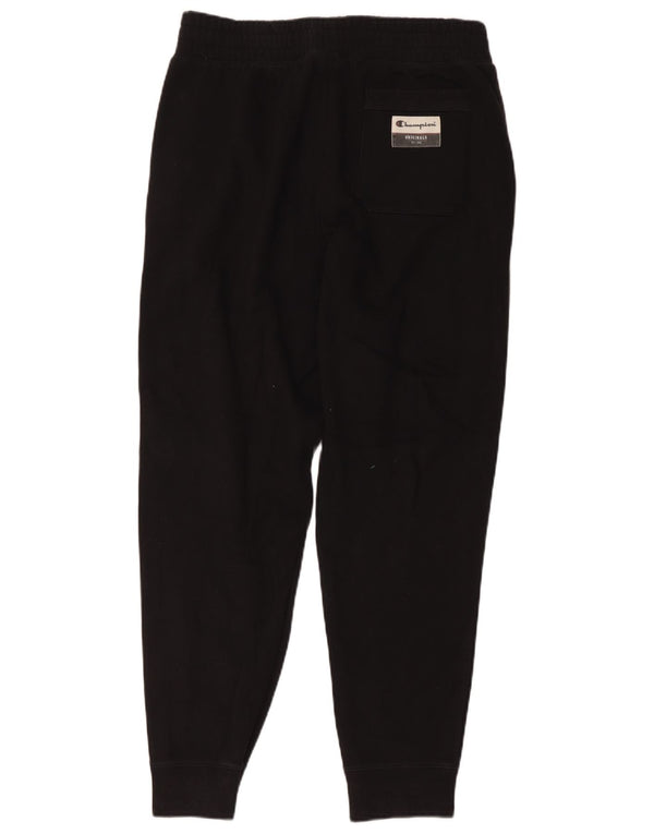 Champion Womens Tracksuit Trousers Joggers UK 14 Large Black Cotton