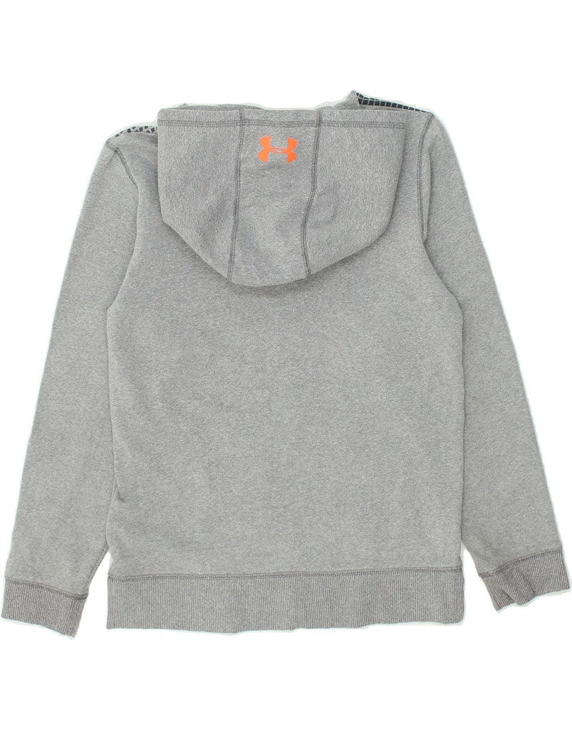 UNDER ARMOUR Boys Cold Gear Graphic Hoodie Jumper 11-12 Years Large Grey | Vintage Under Armour | Thrift | Second-Hand Under Armour | Used Clothing | Messina Hembry 