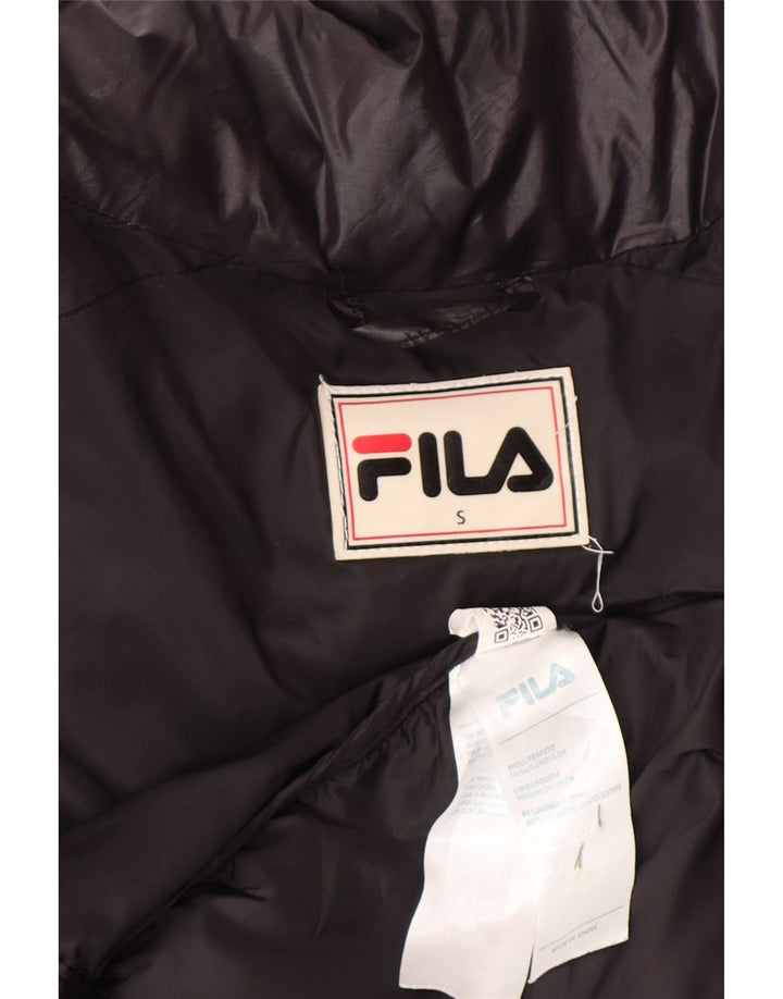 Fila Mens Loose Fit Padded Jacket UK 36 Small Black Nylon