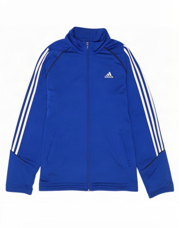 Adidas Mens Tracksuit Top Jacket Medium Blue Polyester