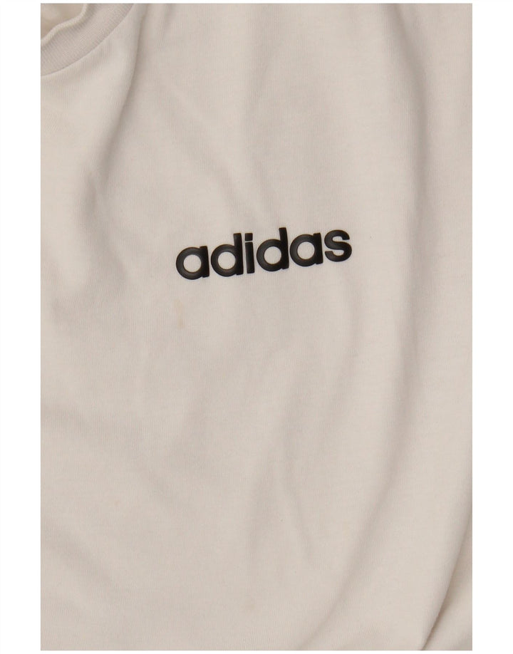 Adidas Mens T-Shirt Top XL White Cotton