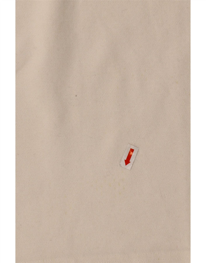 LACOSTE Womens Polo Shirt Size 38 Medium White Cotton