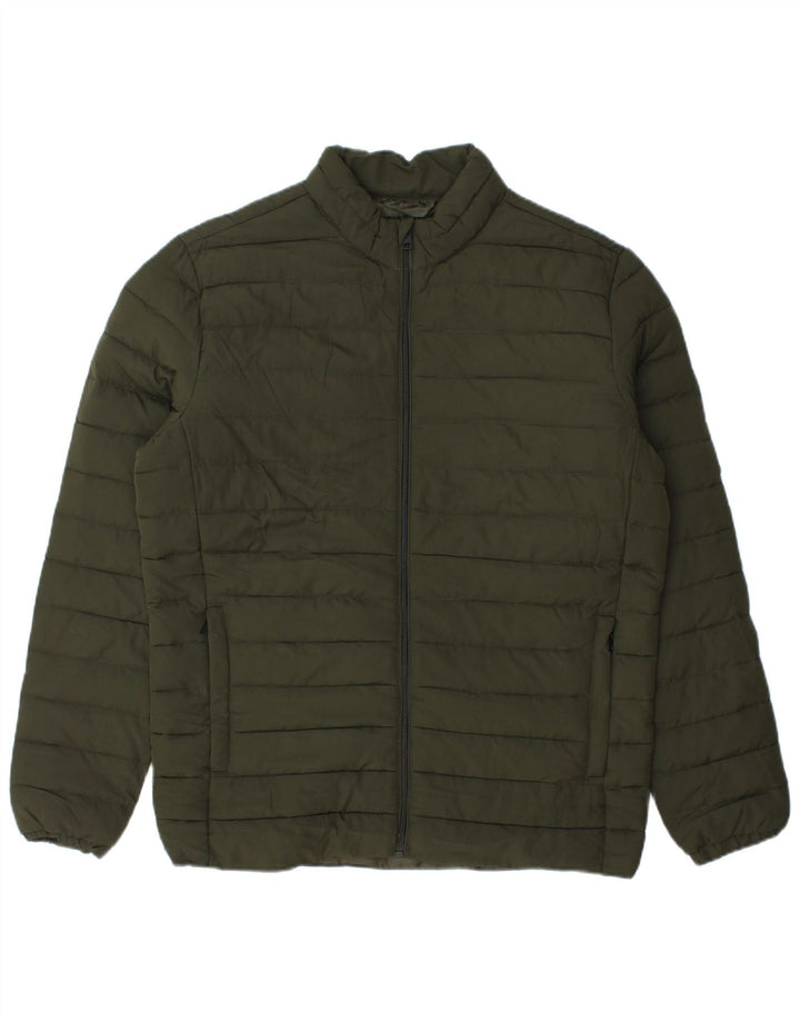 Jack & Jones Mens Padded Jacket UK 38 Medium Green