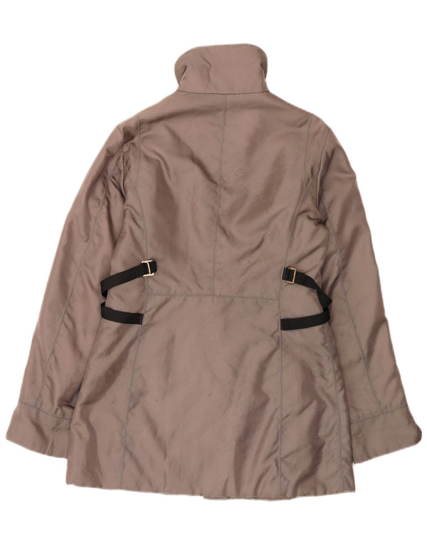 Trussardi Womens Windbreaker Jacket IT 42 Medium Grey