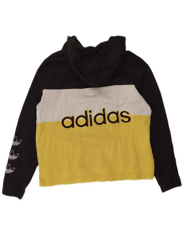 Adidas Mens Graphic Zip Hoodie Sweater Medium Multicoloured Colourblock
