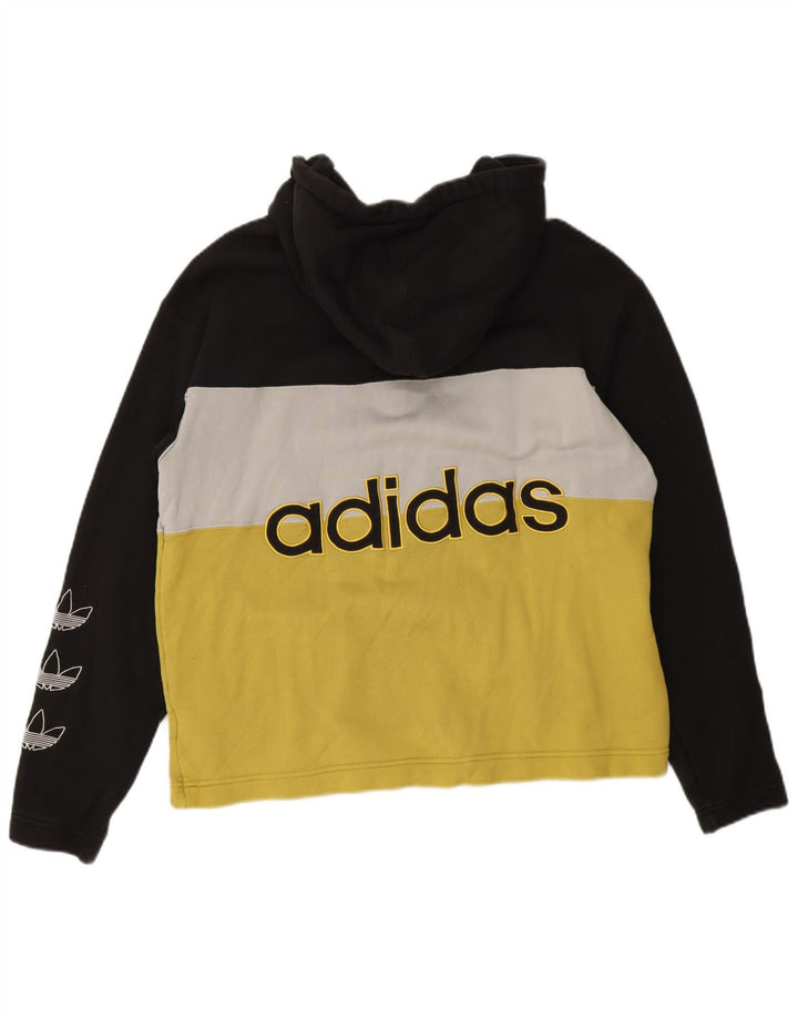 Adidas Mens Graphic Zip Hoodie Sweater Medium Multicoloured Colourblock