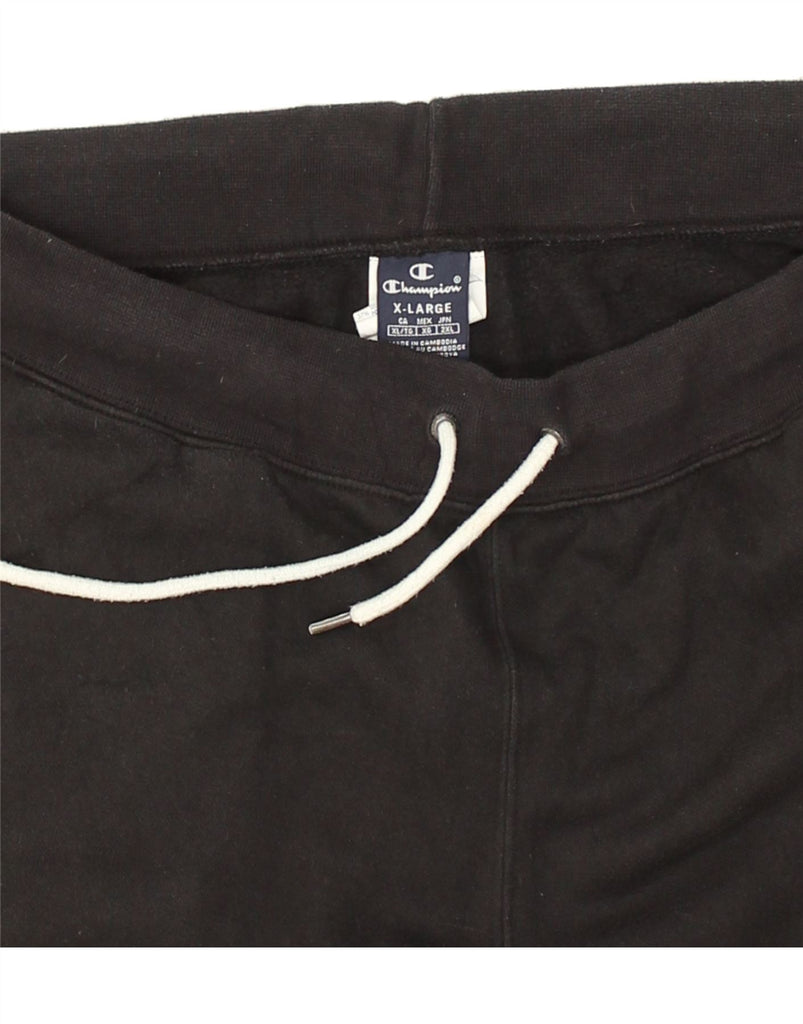 CHAMPION Mens Tracksuit Trousers Joggers XL Black Cotton | Vintage Champion | Thrift | Second-Hand Champion | Used Clothing | Messina Hembry 