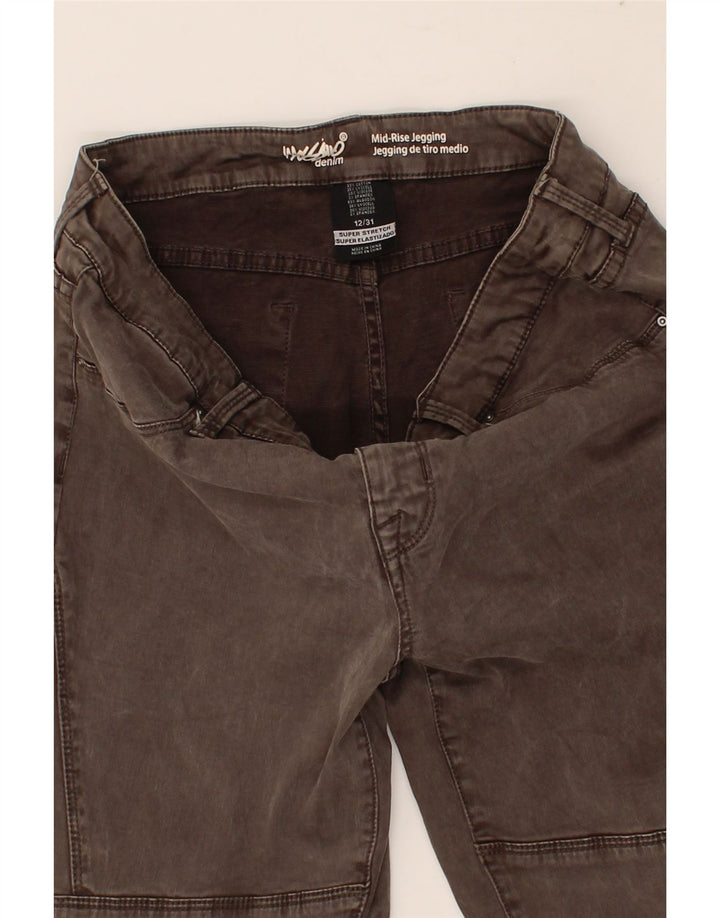 MOSSIMO Womens Mid Rise Jegging Jeans US 12 Large W34 L27  Grey Cotton Vintage Mossimo and Second-Hand Mossimo from Messina Hembry 