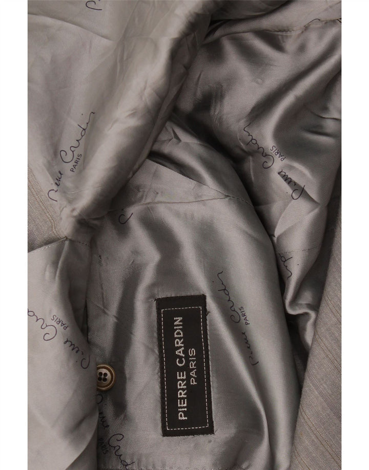 Pierre Cardin Mens 2 Button Blazer Jacket UK 38 Medium Grey Striped