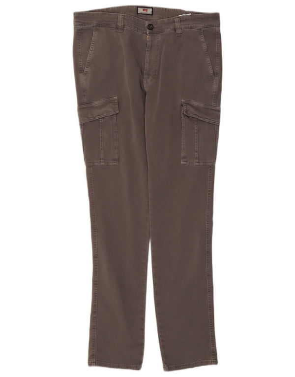 Carrera Mens Slim Cargo Trousers IT 50 Large W34 L32 Grey Cotton