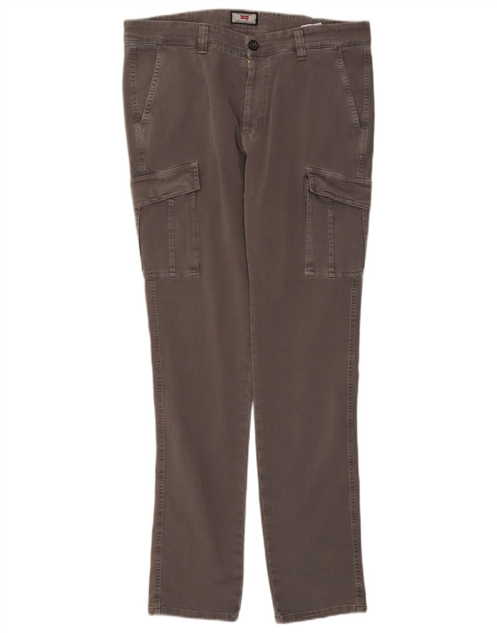 Carrera Mens Slim Cargo Trousers IT 50 Large W34 L32 Grey Cotton