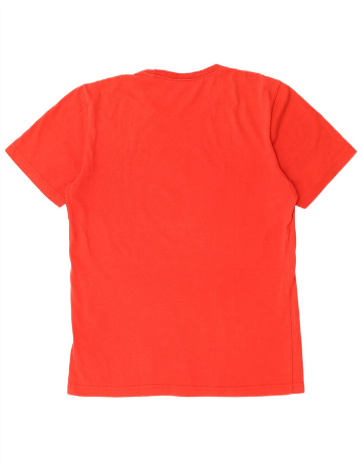 Adidas Mens Climalite Graphic T-Shirt Top Medium Red Cotton