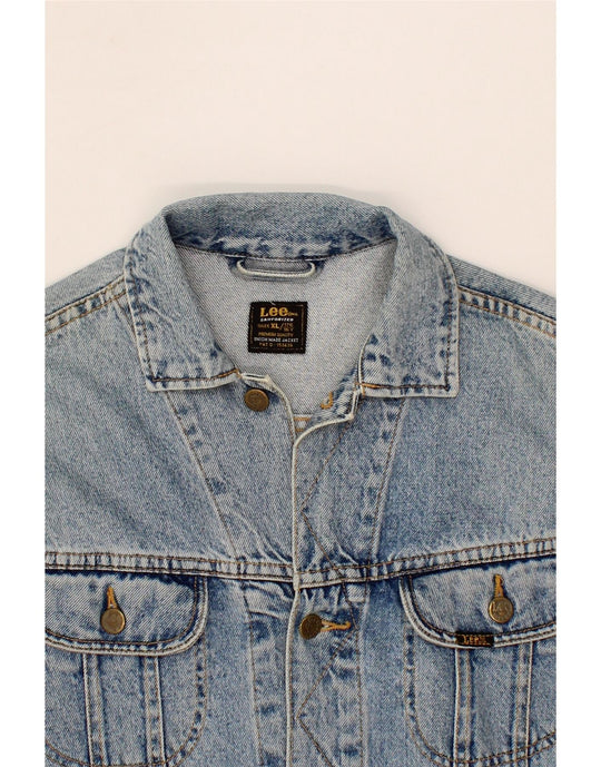 LEE Boys Denim Jacket 15-16 Years XL Blue Cotton | Vintage