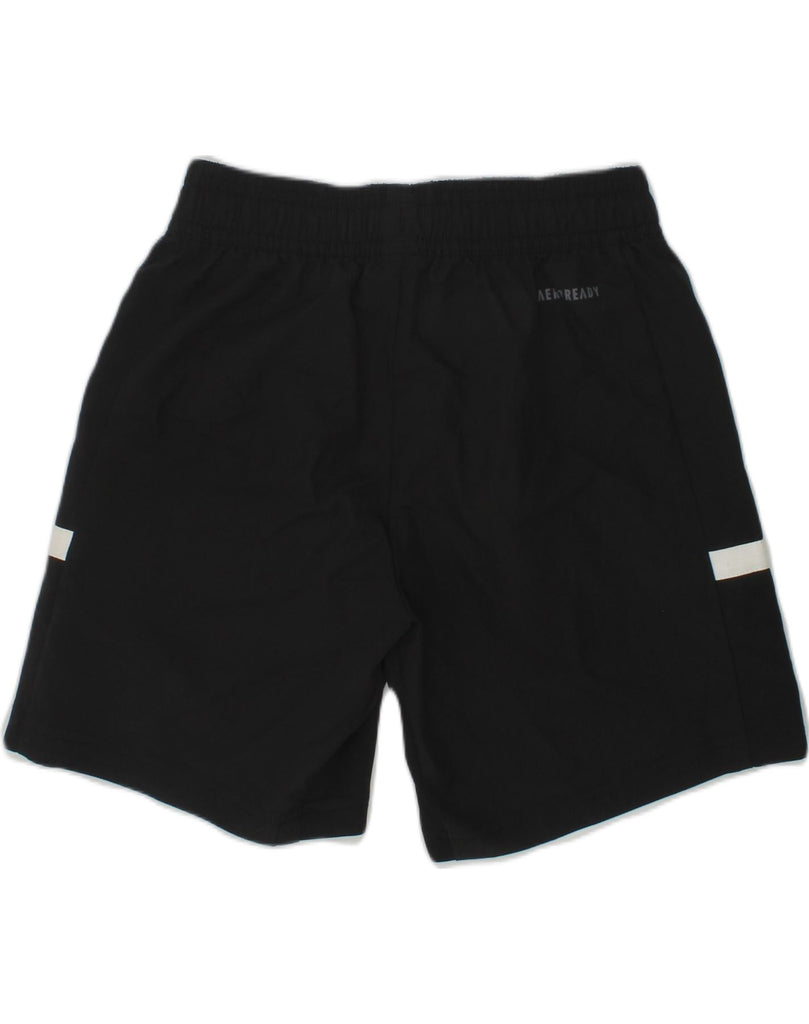 ADIDAS Boys Aeroready Sport Shorts 7-8 Years Black Polyester | Vintage Adidas | Thrift | Second-Hand Adidas | Used Clothing | Messina Hembry 