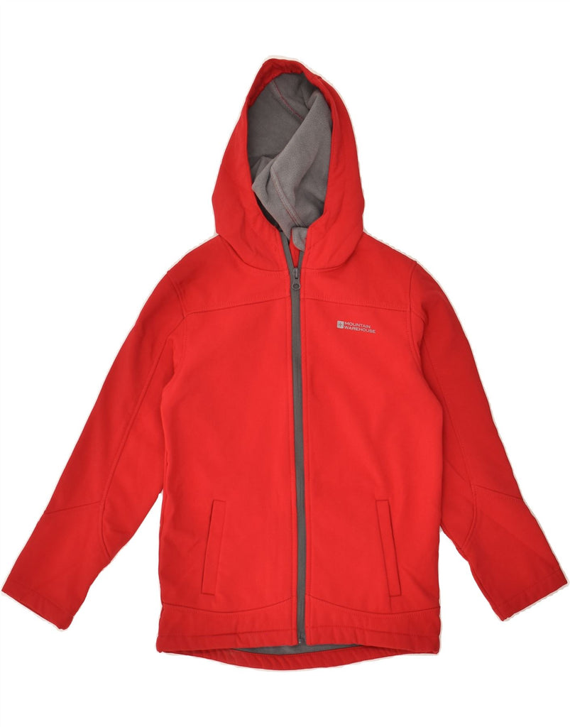 MOUNTAIN WAREHOUSE Boys Hooded Tracksuit Top Jacket 9-10 Years Red | Vintage Mountain Warehouse | Thrift | Second-Hand Mountain Warehouse | Used Clothing | Messina Hembry 