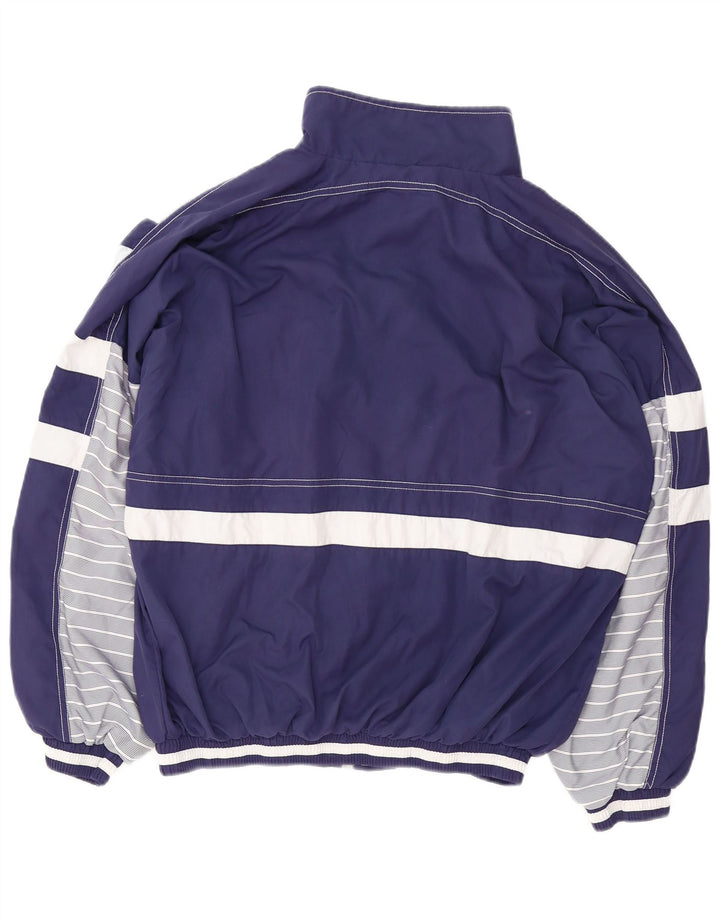 KILLTEC Mens Loose Fit Bomber Jacket UK 38 Medium Navy Blue Colourblock