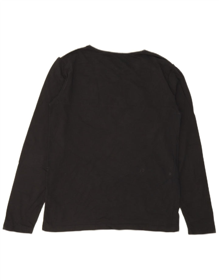 Calvin Klein Jeans Boys Graphic Top Long Sleeve 15-16 Years Black