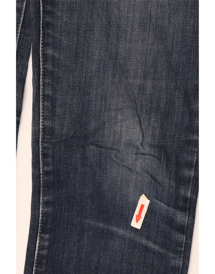 LEVI'S Womens Demi Curve Skinny Jeans W27 L32 Navy Blue Cotton