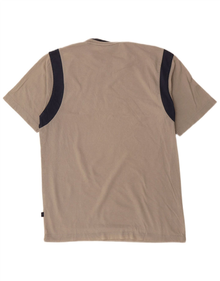 Asics Mens Graphic T-Shirt Top Small Grey Colourblock Cotton
