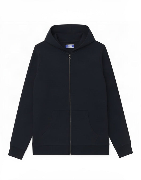 Jack & Jones Boys Zip Hoodie Sweater 13-14 Years Navy Blue Cotton