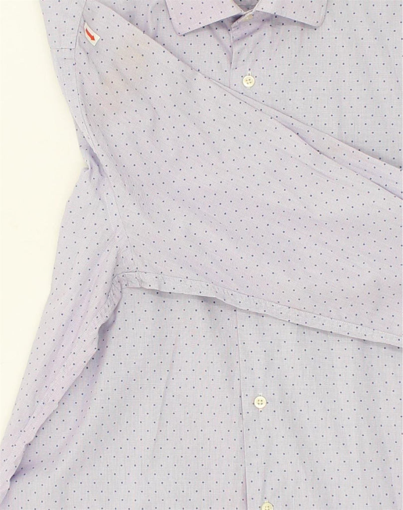 MASSIMO DUTTI Mens Shirt EU 43 XL Off White Polka Dot Cotton | Vintage Massimo Dutti | Thrift | Second-Hand Massimo Dutti | Used Clothing | Messina Hembry 