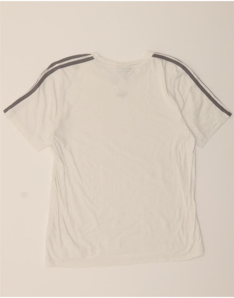 ADIDAS Mens T-Shirt Top Medium White Cotton Vintage Adidas and Second-Hand Adidas from Messina Hembry 
