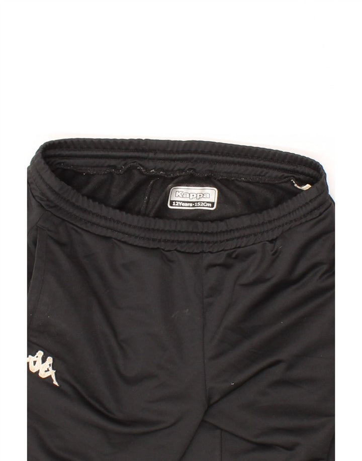 KAPPA Boys Tracksuit Trousers Joggers 11-12 Years Black Vintage Kappa and Second-Hand Kappa from Messina Hembry 