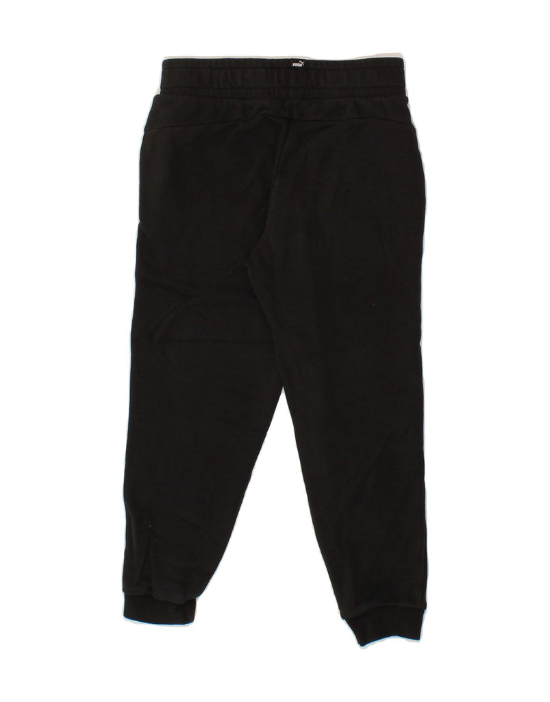 PUMA Boys Tracksuit Trousers Joggers 7-8 Years  Black Cotton Vintage Puma and Second-Hand Puma from Messina Hembry 