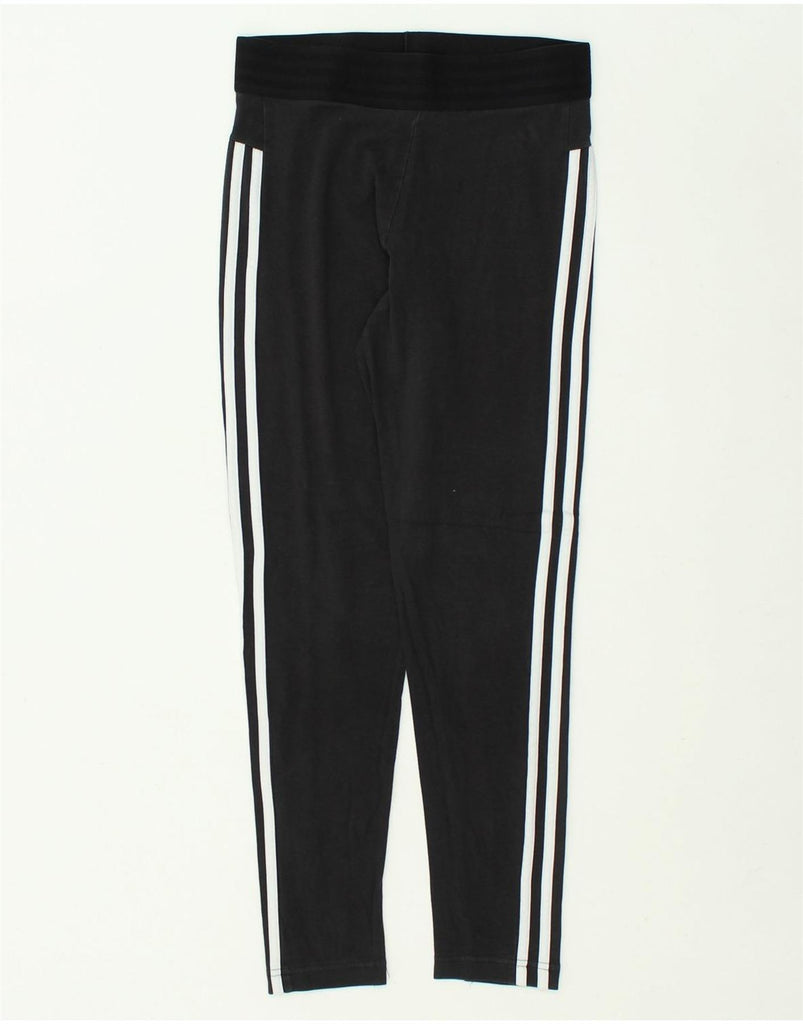 ADIDAS Womens Leggings UK 8/10 Small Black | Vintage Adidas | Thrift | Second-Hand Adidas | Used Clothing | Messina Hembry 