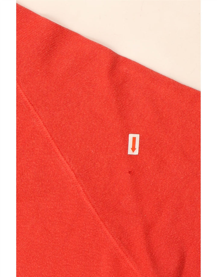 MASSIMO DUTTI Mens Crew Neck Jumper Sweater Large Red Cotton Vintage Massimo Dutti and Second-Hand Massimo Dutti from Messina Hembry 