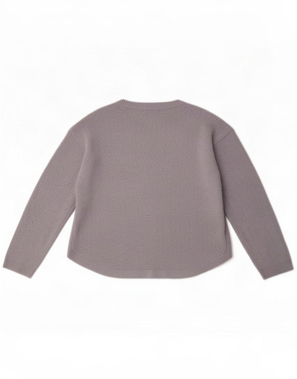 Fat Face Womens Crew Neck Jumper Sweater UK 10 Small Blue Acrylic
