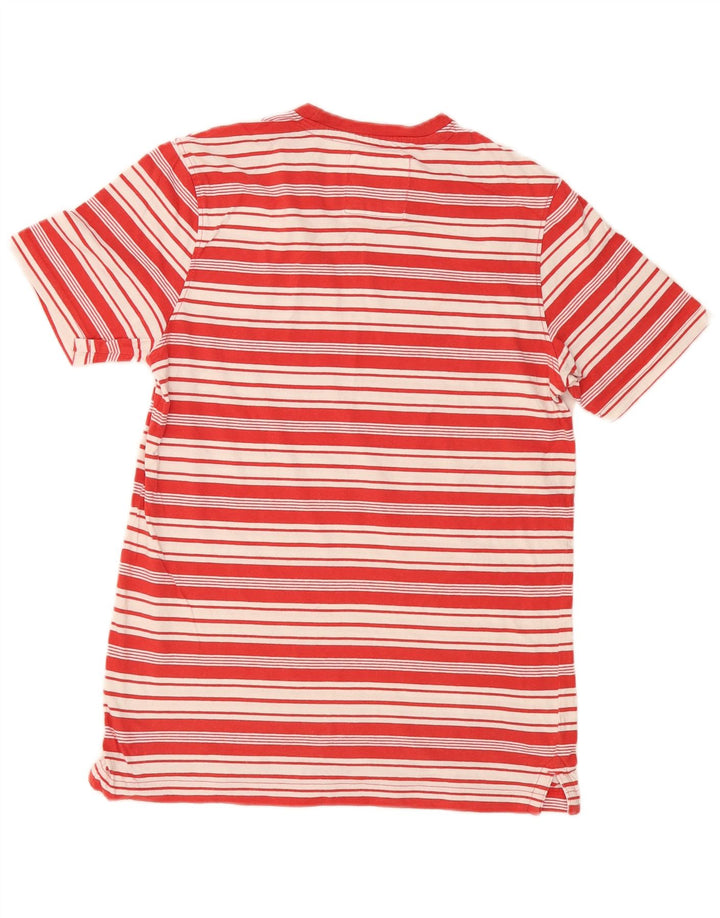 Crew Clothing Mens T-Shirt Top Medium Red Striped Cotton