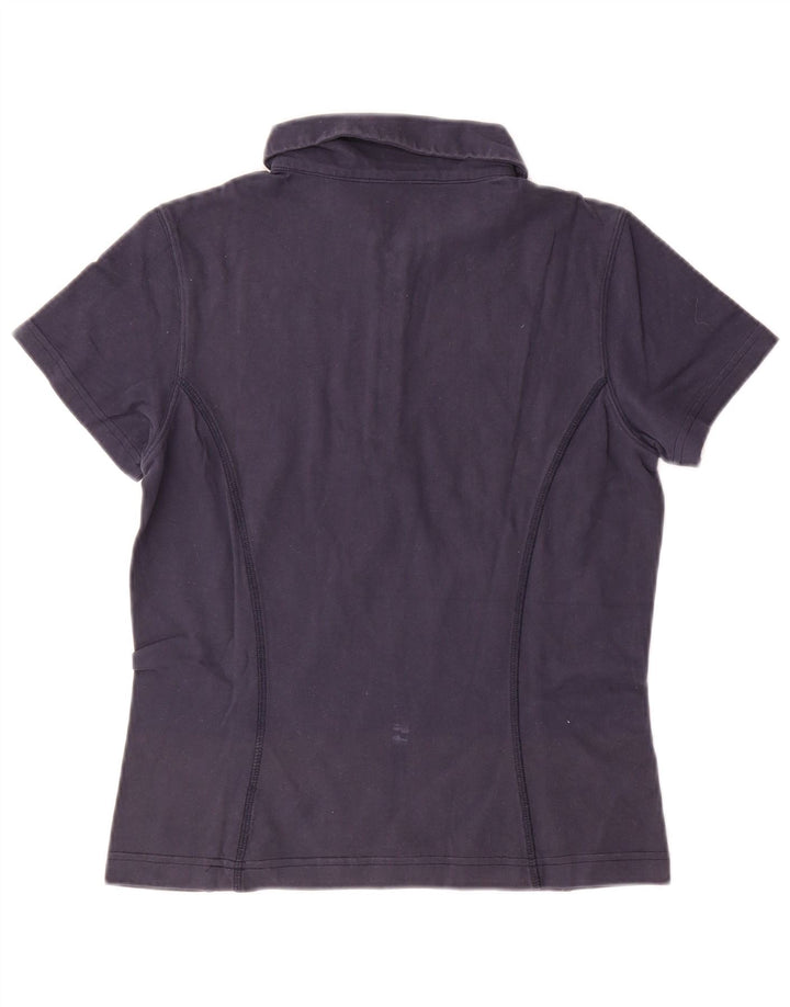 Helly Hansen Womens Polo Shirt UK 10 Small Navy Blue Cotton