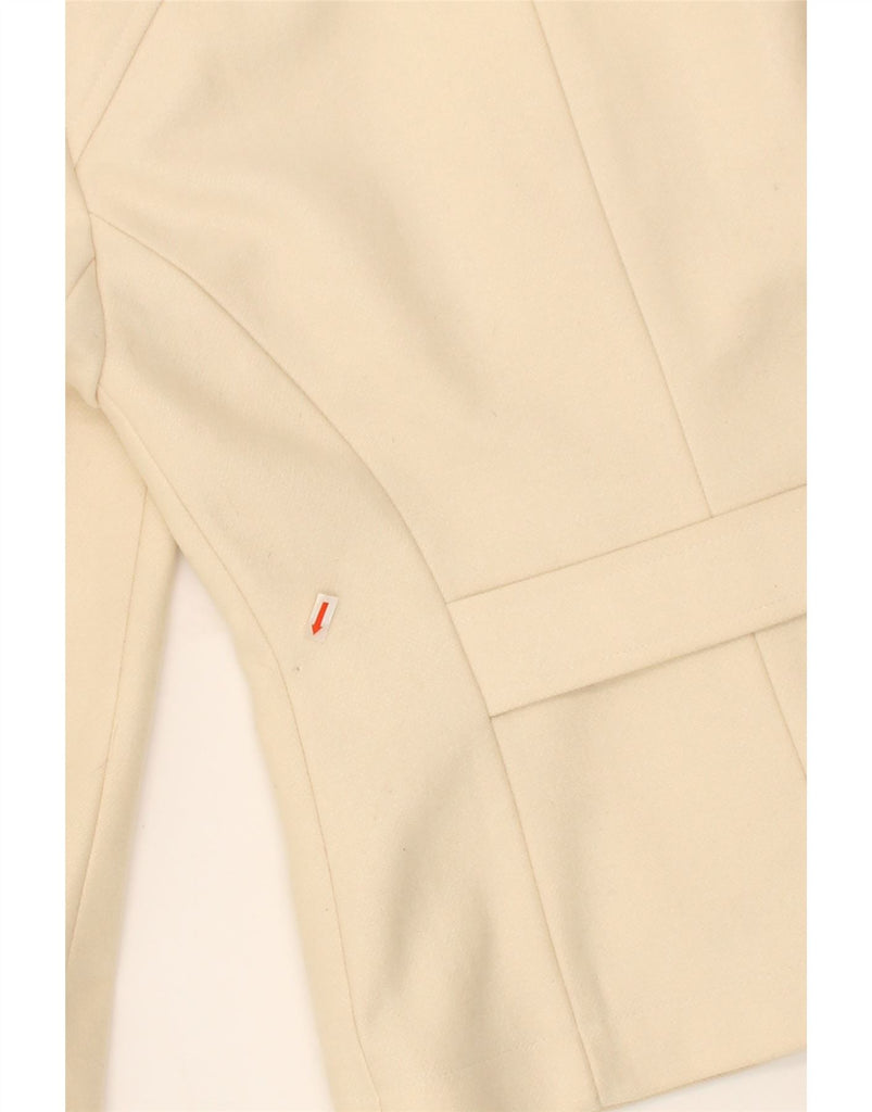 PATRIZIA PEPE Womens Hooded Duffle Jacket UK 12 Medium Off White Vintage Patrizia Pepe and Second-Hand Patrizia Pepe from Messina Hembry 
