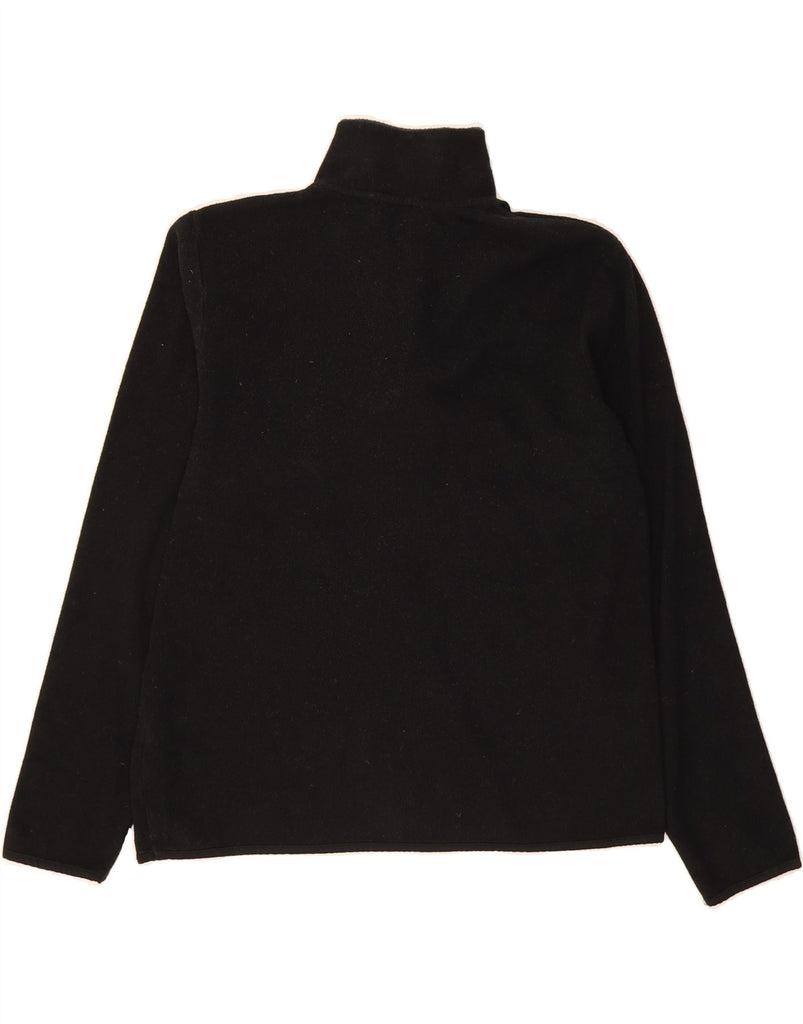 PIERRE CARDIN Mens Paris Zip Neck Fleece Jumper Medium Black Colourblock Vintage Pierre Cardin and Second-Hand Pierre Cardin from Messina Hembry 