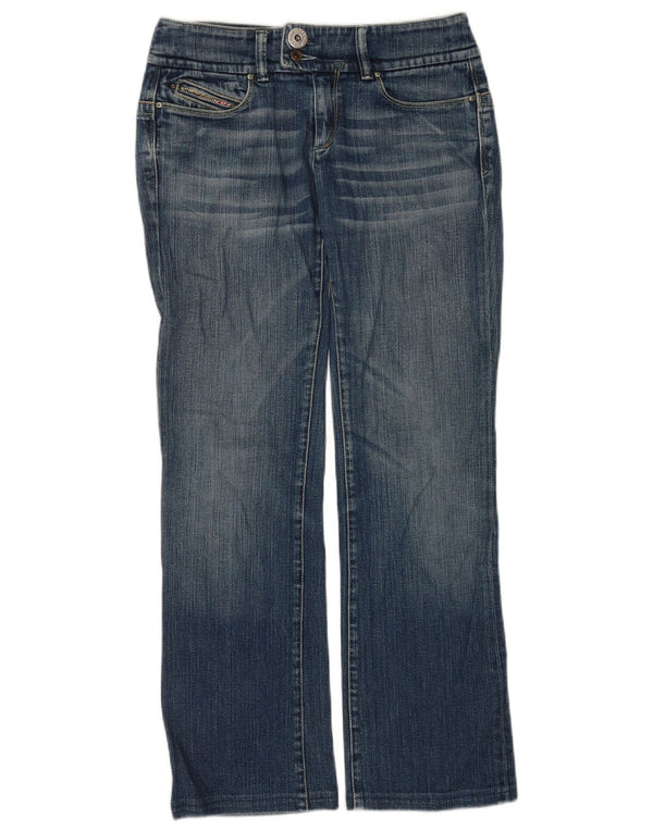 DIESEL Womens Straight Jeans W29 L30 Blue Cotton