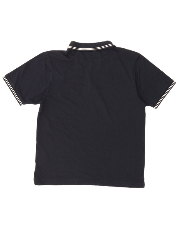 Champion Mens Polo Shirt Small Navy Blue Striped Cotton