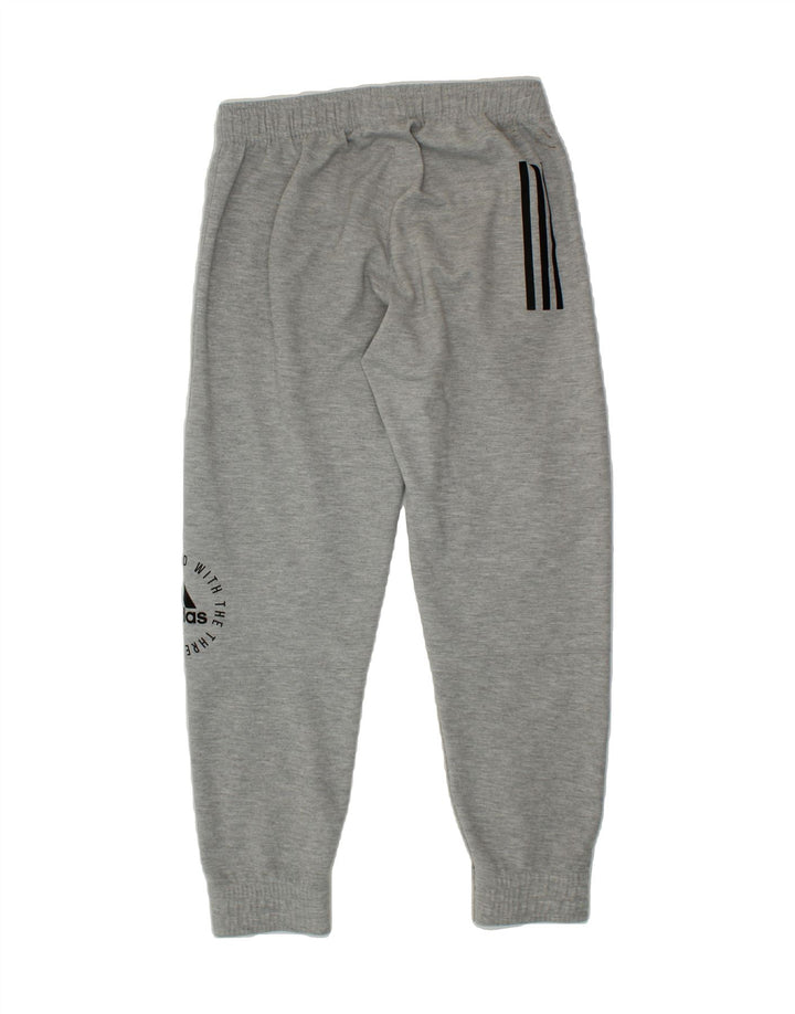 ADIDAS Mens Graphic Tracksuit Trousers Joggers Small  Grey Polyester Vintage Adidas and Second-Hand Adidas from Messina Hembry 