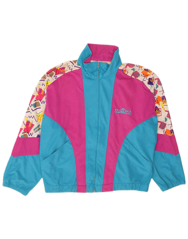Bailo Mens Tracksuit Top Jacket IT 50 Medium Multicoloured Retro