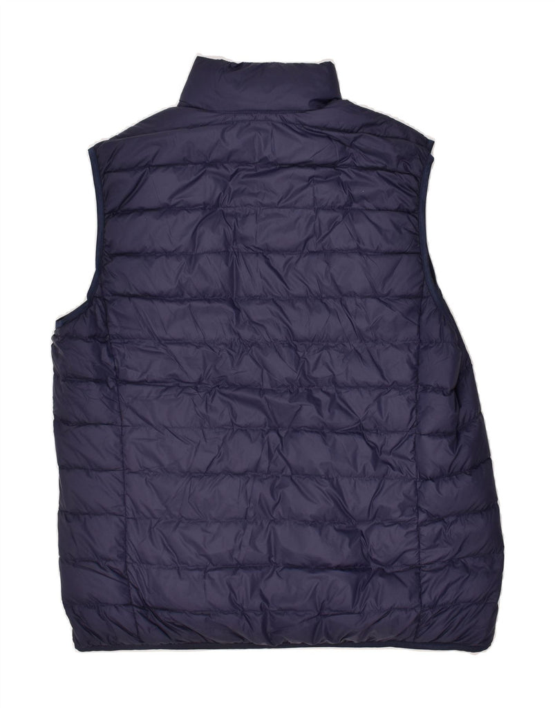 EDDIE BAUER Mens Padded Gilet UK 40 Large Navy Blue Nylon | Vintage Eddie Bauer | Thrift | Second-Hand Eddie Bauer | Used Clothing | Messina Hembry 