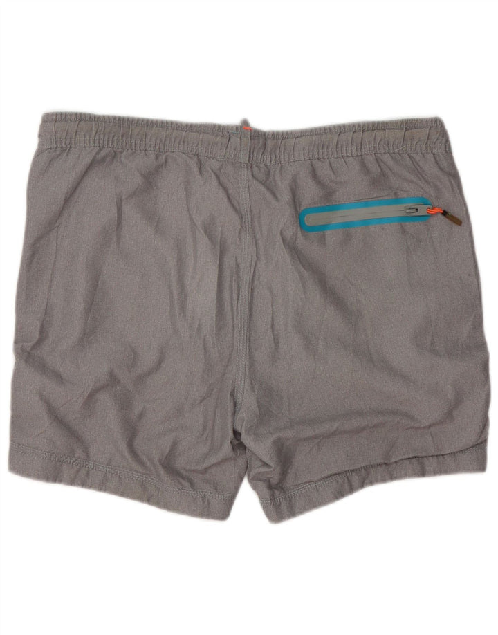 Superdry Mens Graphic Swimming Shorts Large Grey Polyester