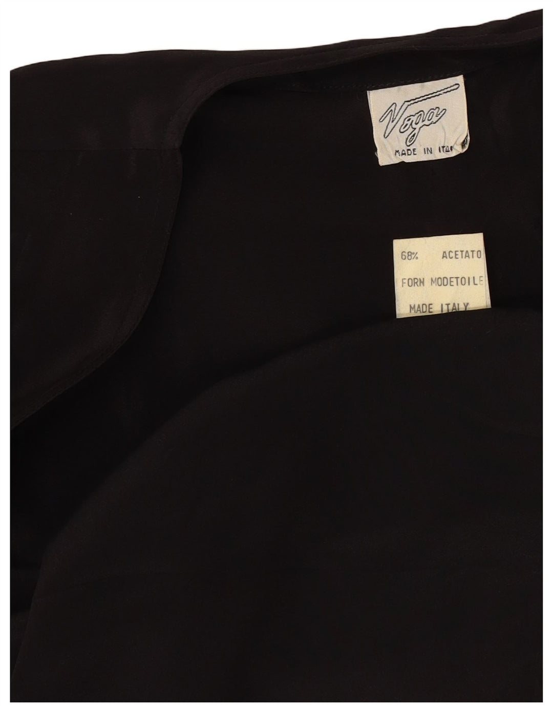 Vintage Womens Oversized Bolero Top IT  44 Medium Black Acetate