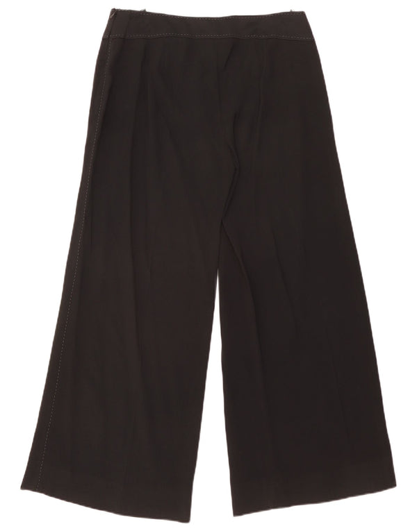 Marks & Spencer Womens Short Casual Trousers UK 12 Medium W31 L28 Black