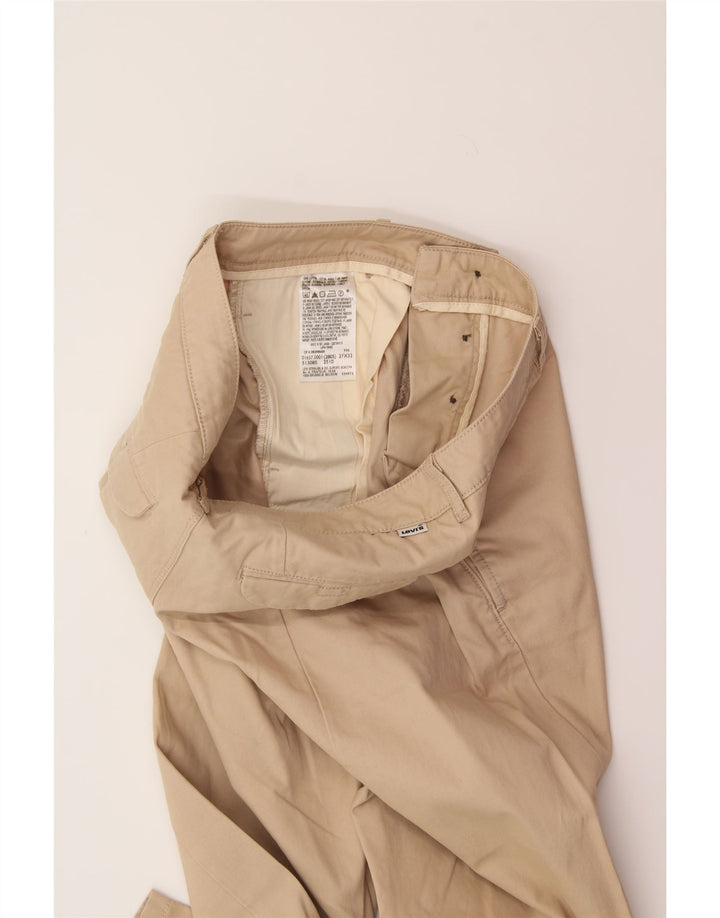 LEVI'S Womens Straight Chino Trousers W27 L32 Beige Cotton Vintage Levi's and Second-Hand Levi's from Messina Hembry 
