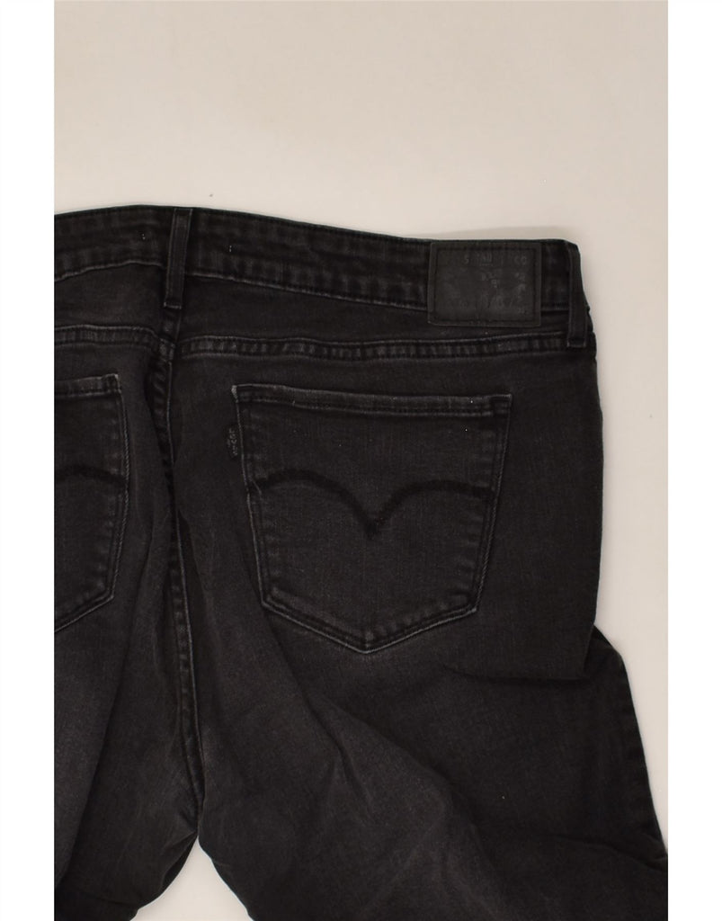 LEVI'S Womens 711 Skinny Jeans W36 L25 Black Cotton | Vintage Levi's | Thrift | Second-Hand Levi's | Used Clothing | Messina Hembry 