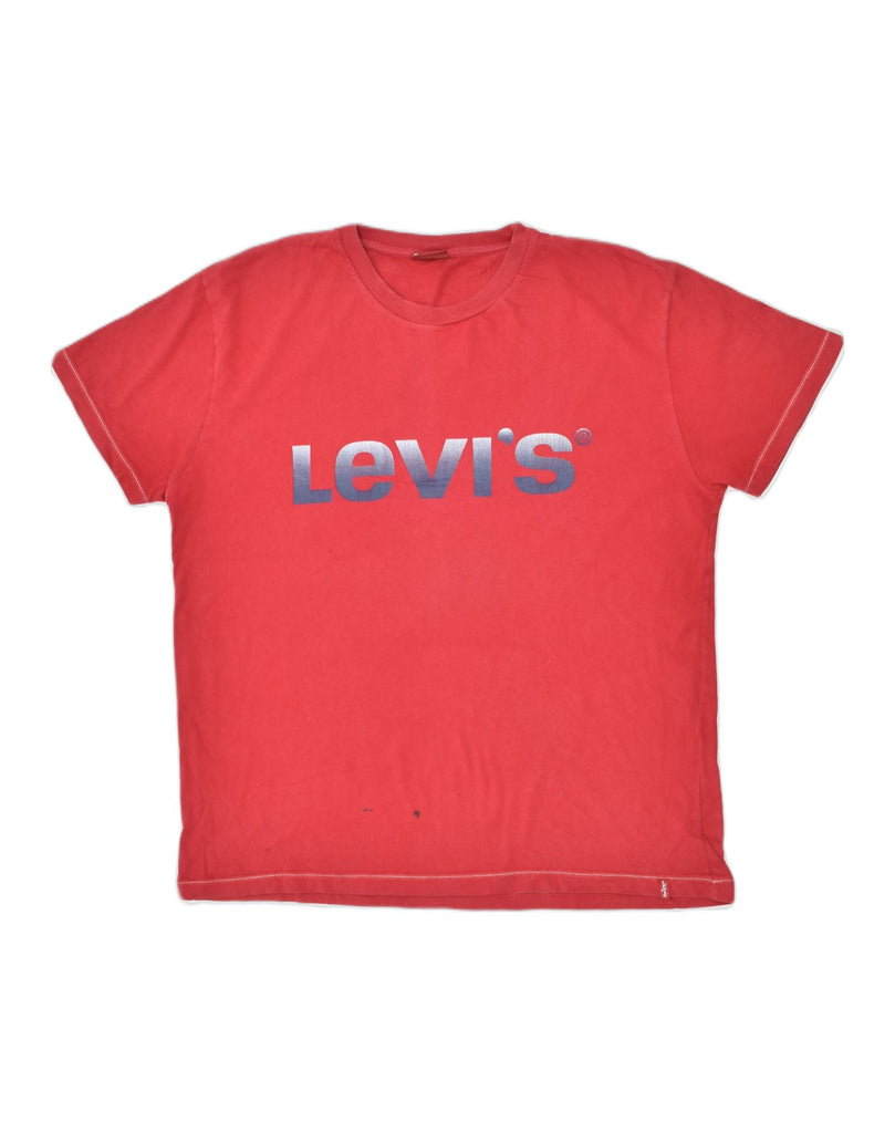 LEVI'S Mens Graphic T-Shirt Top Large Red Cotton | Vintage | Thrift | Second-Hand | Used Clothing | Messina Hembry 