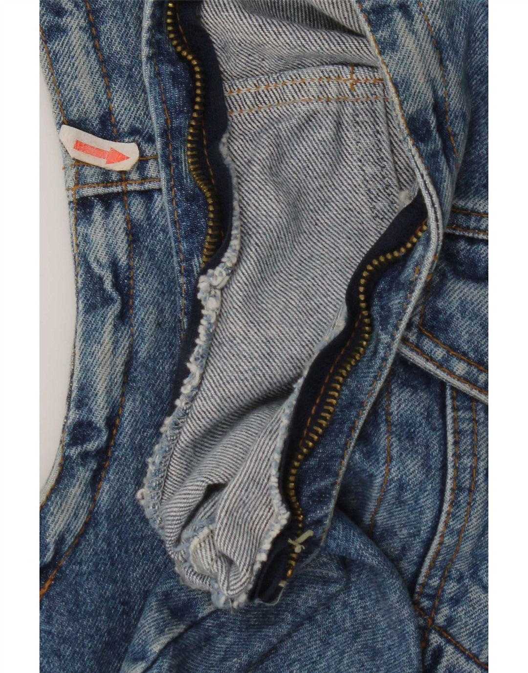 Casucci Womens Crop Oversized Denim Gilet IT 34 2XS Blue Cotton